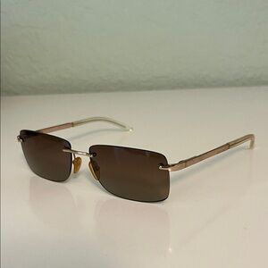 Burberry by Safilo Stylish Brown Rimless Sunglasses